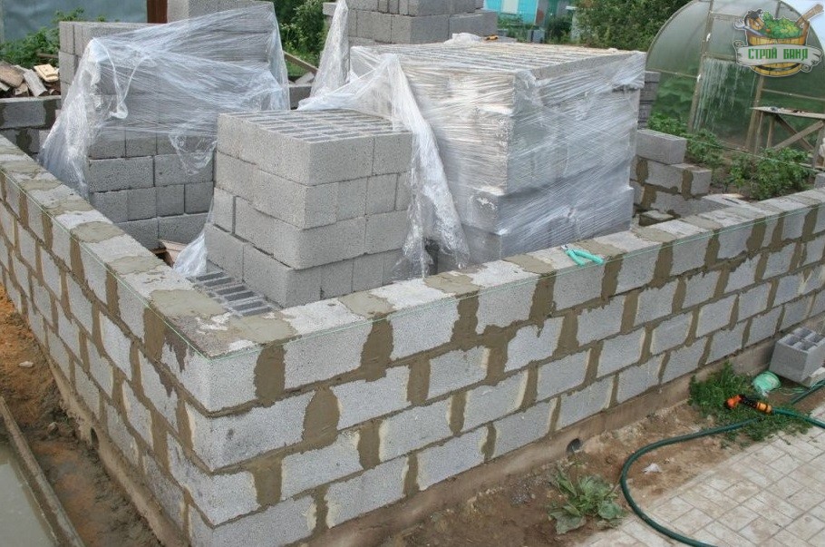 Баня из керамзитобетонных блоков: инструкция по изготовлению