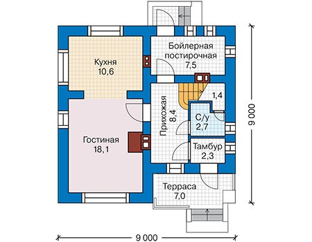 План первого этажа :: Проект 62-39