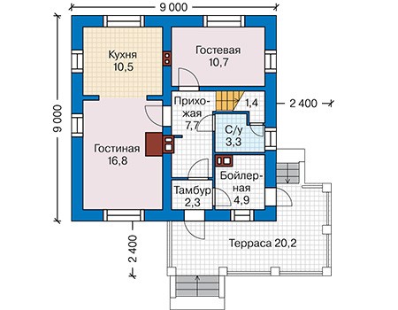 План первого этажа :: Проект 62-03