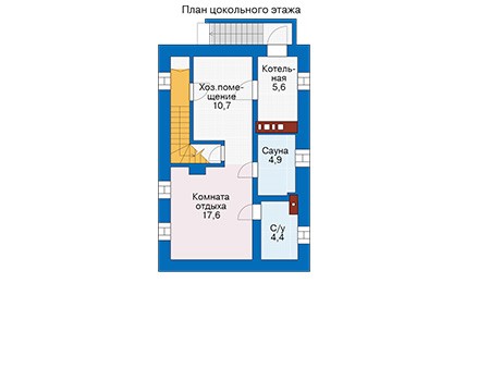 План цокольного этажа :: Проект 57-06