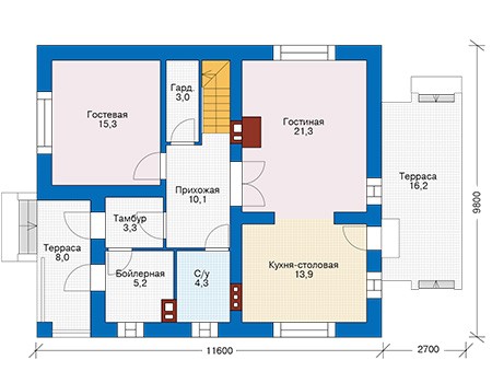 План первого этажа :: Проект 57-53