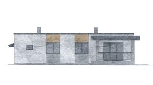 Фасад 4 :: Проект коттеджа 48-70