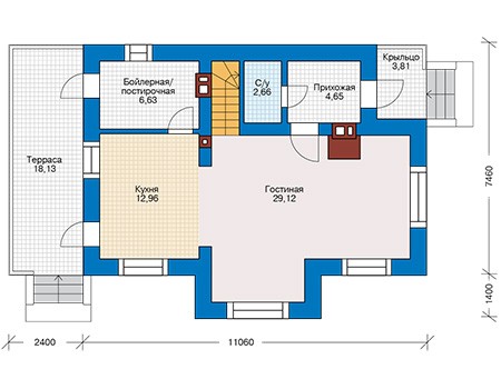 План первого этажа :: Проект 46-55