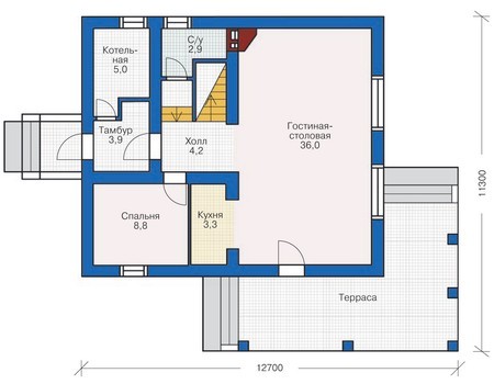 План первого этажа :: Проект 71-75